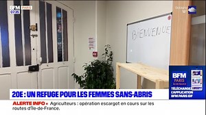 Paris: un refuge pour les femmes sans-abris dans le 20e arrondissement | BFM Paris Île-de-France