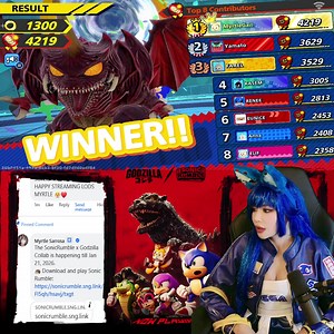 679K views · 2K reactions | Sonic Rumble Godzilla Chaos has begun! 練⚡️ Can we survive the Kaiju mayhem? Gkash Pamigay! | Myrtle Sarrosa | Facebook