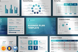 Business Plan Presentation Template, a Presentation Template by CreativeSlides