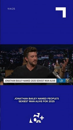 Jonathan Bailey named People's 'Sexiest Man Alive' for 2025