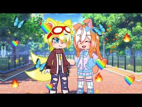 💛🦊💕 A beautiful love between the two of us. 🧡🐰💕 | My oc | Tails x Cream | By Wana_Gacha |