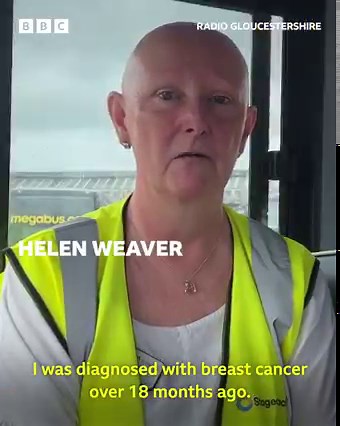 Helen has fulfilled her dying wish of driving a bus 🚌❤️ Click to hear more 👉 bit.ly/3XxVeMC | BBC Gloucestershire