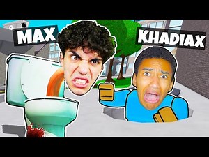 MI FINGO lo SKIBIDI TOILET e SPAVENTO KHADIAX su ROBLOX!