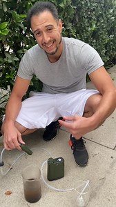 16 reactions | Watch as our Survivor Filter Pro X filters dirty water. It can be used directly from fresh or flowing waters, pumped into the attached cup for easy transportability on your next camping trip! | Survivor Filter | Facebook