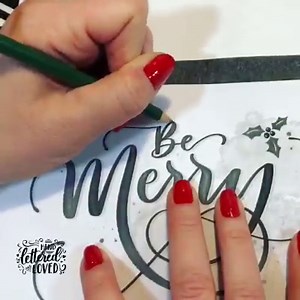 Did you know the first commercial Christmas card was created in 1843? Celebrate #NationalChristmasCardDay and create your own festive greetings with our Crayola Signature Glitter Gel Pens and Pearlescent Paint Pens! Thanks to our friend Hand Lettered and Loved-#leftylettering for the seasonal inspiration! | Crayola