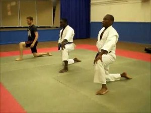 Ukemi kata (kneeling breakfall) demonstration