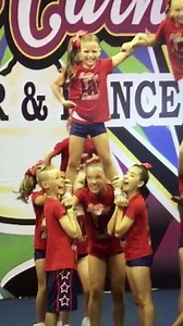 39 reactions | THIS is cheerleading!!! That feeling when your pyramid is hitting and you’re about to collect your Hit Zero badges! This little stunt group were so connected to the team... they felt it building! They knew it was their best performance yet! #ThatWinningFeeling #BlueSteel | Liberty Allstars | Facebook