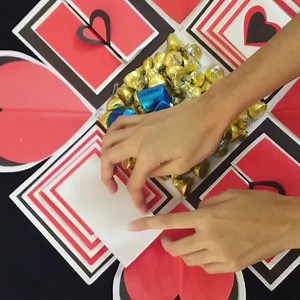 #delivered Paper explosion box You can write also add pictures in the middle of the box  You can customize design also color as your choice ✔️ Inbox to place your order ✔️ | Treasure | Facebook