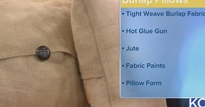 DIY Burlap Pillows