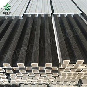 [Hot Item] Interior Decorative WPC 3D Fluted Wall Integrated PVC Wooden Louver Panel 160X24mm