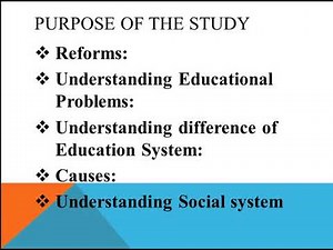 Aims and Objective of Comparative Education