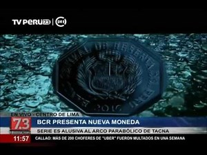 Banco Central de Reserva presenta nueva moneda alusiva a ciudad heroica de Tacna