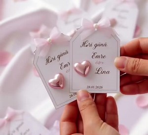 Personalized Chocolate Favor With Card, Engagement Chocolate Gift, Wedding Favor, Pink Heart Chocolate, Bridal Shower Favor - Etsy Australia