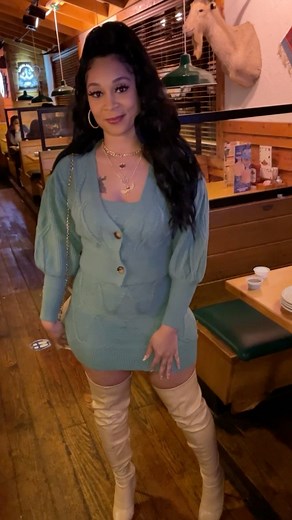 4.1K views · 309 reactions | I love me some boots and a sweater dress. #foryou #fyp #winter #boots #blogger #trending #friends #vlog #NorthCarolina | Outingsprees Shawna | Facebook