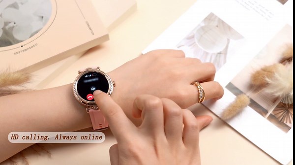 Yihou Smart Watch for Women, Heart Rate Monitor Watch with Blood Pressure Monitor, Answer/Make Calls, Sleep Tracker, Waterproof Pedometer, 100 Sport Modes Fitness Tracker for Android iOS Phone Black