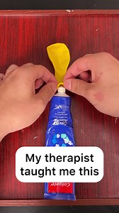 DIY stress ball with toothpaste and balloon! | Vu Bros