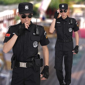 [Hot Item] High Quality Summer Guard Uniform Supplier Wholesale Black Private Security Uniforms Summer Clothing