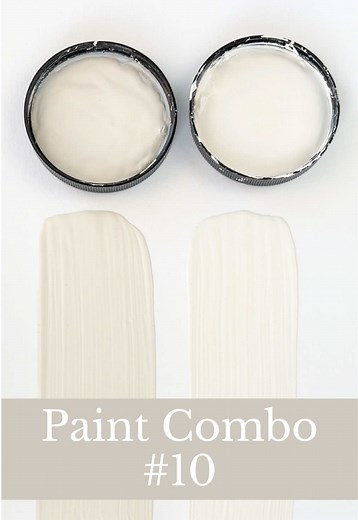 Warm Greige Color Combo: BM Pale Oak & White Dove