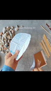 SHOCK! SUPER RECYCLING IDEA WITH MASK AND PEBBLES #pebbles #mask#DIY#event#recycle | Signature Workshop Art