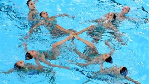 Team USA takes the stage in artistic swimming event at Paris Olympics