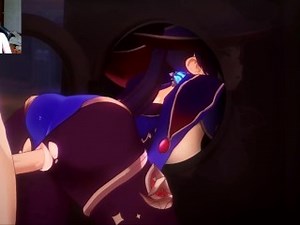 Genshin Impact Hentai – Mona Got Stuck In The Washing Machine And Was Fucked