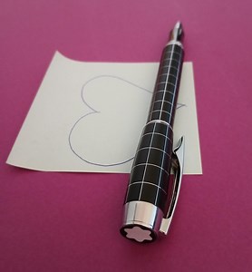 Rollerball Pen Black Metallic With Silver Details Montblanc Ink Refill - Etsy