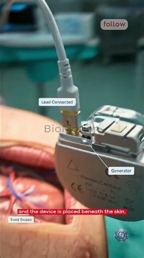 How a Pacemaker Keeps Your Heart Beating ❤️⚡ #biomotion #medicalanimation #biology #science #anatomy
