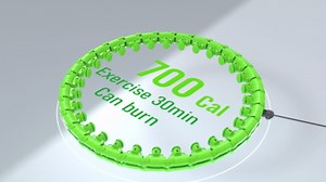 JKSHMYT Smart Weighted Fit Hoop Plus Size for Adults Weight Loss, Hula Circle-2 in 1 Infinity Fitness Hoop, 30 Links Detachable & Size Adjustable, with Ball Auto Rotate 360 Degree for Women