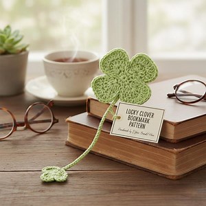 Easy Four Leaf Clover Crochet Bookmark Pattern – Simple & Beginner Friendly - Etsy Canada