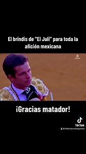 Julián López “El Juli” brinda un toro a toda la afición mexicana. ¡Olé torero! Gracias por siempre llevar a nuestro país presente. #LaLocuraQueLoCuraTodo #MexicoEsTaurino #CuartoAniversario #SIALOSTOROS | Taller de tauromaquia teórico-practico CDMX