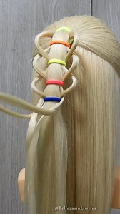 3.6K views · 101 reactions | Peinado Fácil de Media Cola Alta con Ligas . . #easy #easyhairstyles #peinadosfaciles #peinadosniñas #peinadosbodas #hairstyle #hairstyleideas #bellezasinlimites | Belleza sin Límites | Facebook