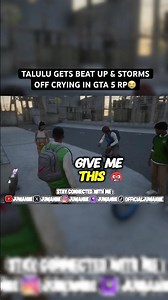 GTA 5 RP: Talulu Gets BEAT UP & STORMS OFF 😭🏃‍♀️ #shorts #trending #gtarp