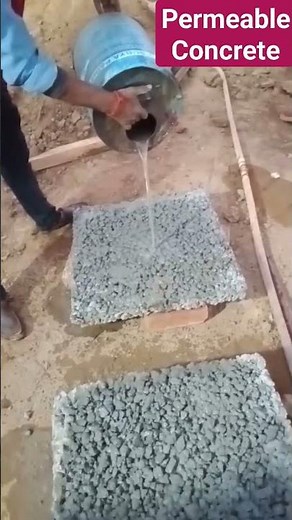 How to Make Permeable concrete | Pervious Concrete
