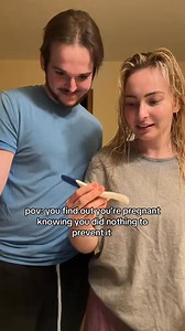 was expecting it to be negative 😂😂 #pregnancytest #pregnant #pregnancy #couples #relationship #BabyOnTheWay | Brooke Lehman