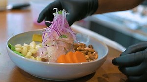 Peruvian Fish Ceviche Cebiche De Pescado Stock Footage Video (100% Royalty-free) 3642653843 | Shutterstock