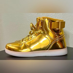 Unisex LED Light Up Shoes High Top Sneakers Rechargeable Festival Shoes Party