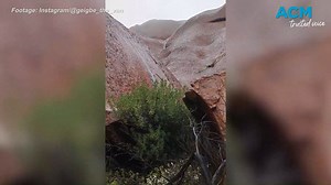 1.5K views | Tourists have been treated with surprise waterfalls at sites in Uluru and Kata Tjuta as heavy rain inundates parts of the Australian outback. #ACM #TrustedVoice #RegionalNews #Uluru | The Border Mail | Facebook
