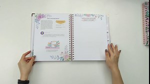Wedding Planner Book and Organizer for The Bride - Diary Engagement Gift Idea - Countdown Planning Guide - Rose Gold Ring Spiral Binding - 9.8'' x 11.4'' (Pink-White)