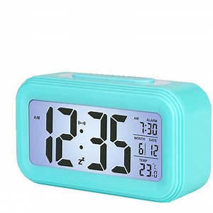 [Hot Item] Smart LCD Digital Alarm Clock with LED Backlight Sensor Touch LED Clock