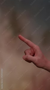 Abstract hand gesture characterized by its presence against a beautifully soft background