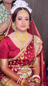 Bridal makeup for beautiful Bengali bride on her wedding day 🦋 | Makeup Artist Nandita - Guwahati