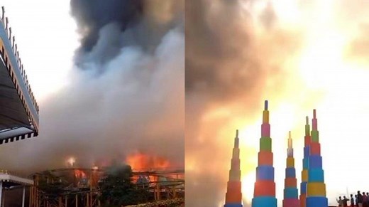 Viral Kebakaran Taman Bunga Celosia di Semarang, Saksi Sempat Dengar Suara Ledakan - Tribunsolo.com