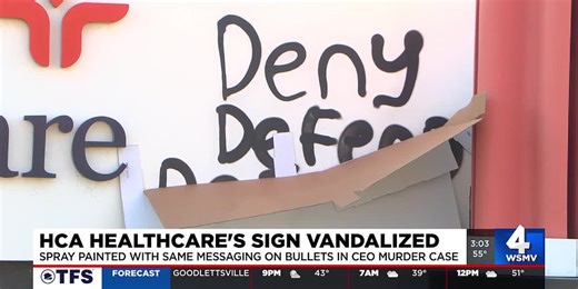 HCA sign vandalized in West Nashville