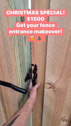 Remodel the front entrance of your fence for only $1500! Cedar Pickets, Board on Board Privacy, Top/Bottom Facia with a Topcap, and a metal framed gate! | Trinity Fencing LLC