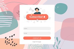 Subscription form template - Template by Nicepage