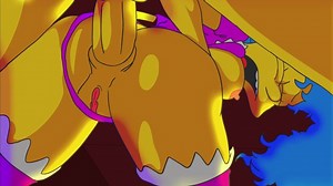 marge simpson es infiel con bart mientras homero trabaja