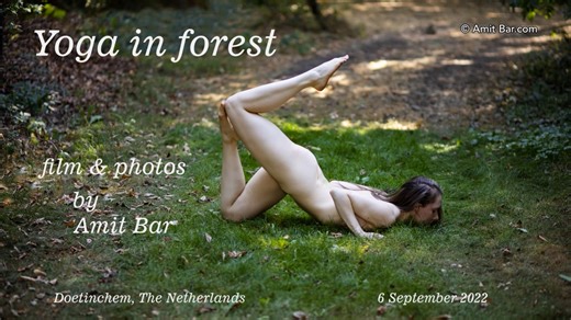 Yoga in forest by Amit Bar