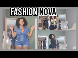 BBW SHORT STACKED FASHION NOVA Try on Haul (Vacation Friendly)