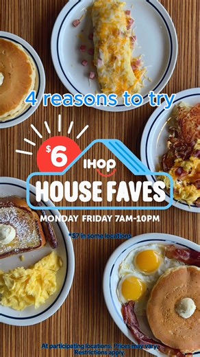 Four satisfying meals, like the Breakfast Faves Combo or Ham and Cheese Omelette, that go easy on your wallet. | IHOP