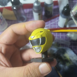 Art Toy Helmet Yellow Zyuranger/yellow Ranger Helmet Custom 3D Printing File - Etsy Canada